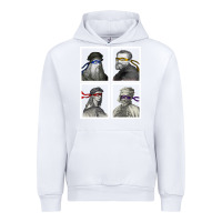 White Ninja Artists Leonardo Donatello Raphael Michelangelo Parody Renaissan Urban Hoodie - trangStudio