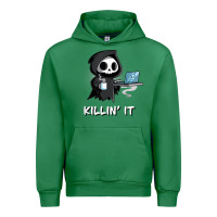 Emerald killin' it shirt funny grim reaper halloween sarcasm Urban Hoodie - trangStudio