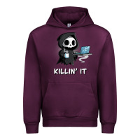 Mauve Wine killin' it shirt funny grim reaper halloween sarcasm Urban Hoodie - trangStudio