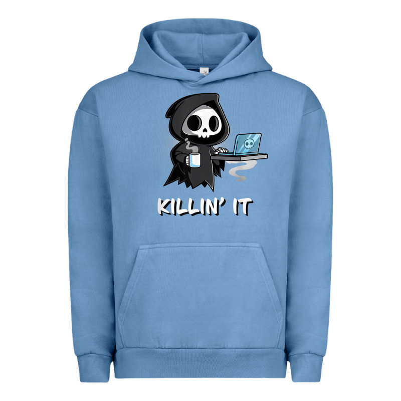 Killin' It Shirt Funny Grim Reaper Halloween Sarcasm Urban Hoodie by trangStudio | Teevron