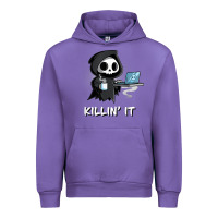 Tulip killin' it shirt funny grim reaper halloween sarcasm Urban Hoodie - trangStudio