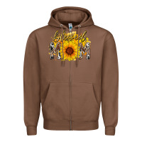 Chestnut blessed mom sunflower Zipper Hoodie - RacoonDesign