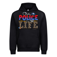 Black police life Urban Hoodie - AdoDesignShop