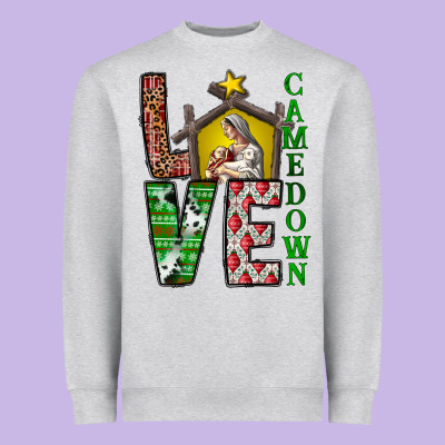 Love Come Down Heavyweight Sweatshirt Designed By Cowhidedigitalart