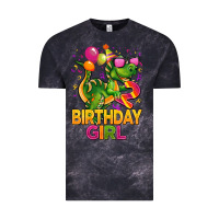 Cloud Black 2rd birthday girl t rex pink Vintage Tee - CowGirlArtShop