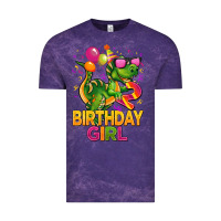 Cloud Purple 2rd birthday girl t rex pink Vintage Tee - CowGirlArtShop
