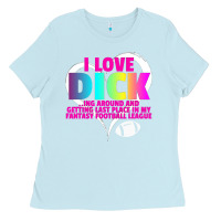 Baby Blue Fantasy Football Loser Trophy Punishment for Last Place Ladies Tee - trangStudio