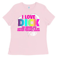 Bubblegum Pink Fantasy Football Loser Trophy Punishment for Last Place Ladies Tee - trangStudio
