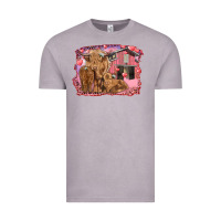 Vintage Zinc Valentine's day mama cow and baby cows Vintage Tee - RanaPortraitStore