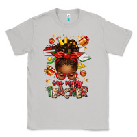 Moon Dust one merry teacher afro messy bun Classic Tee - texasbilliewilder