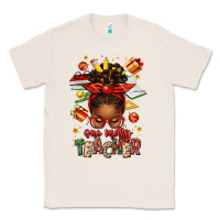 Natural one merry teacher afro messy bun Classic Tee - texasbilliewilder