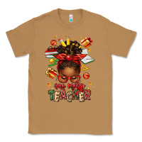 Toasted Coconut one merry teacher afro messy bun Classic Tee - texasbilliewilder
