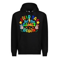 Black Field Day Let The Games Begin Premium Hoodie - CowhideDigitalArt
