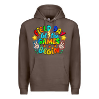 Coffee Field Day Let The Games Begin Premium Hoodie - CowhideDigitalArt