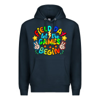Navy Field Day Let The Games Begin Premium Hoodie - CowhideDigitalArt