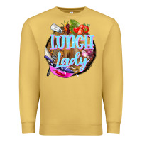 Antique Gold western lunch lady Premium Sweatshirt - BarkalooDesign