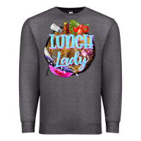 Charcoal Heather western lunch lady Premium Sweatshirt - BarkalooDesign