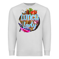 Dove Grey western lunch lady Premium Sweatshirt - BarkalooDesign