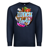 Navy western lunch lady Premium Sweatshirt - BarkalooDesign