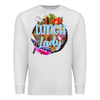 Oatmeal Heather western lunch lady Premium Sweatshirt - BarkalooDesign