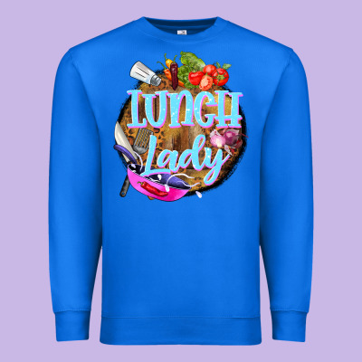 Western Lunch Lady Premium Sweatshirt Designed By Barkaloodesign