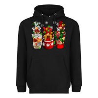 Black Christmas coffee gnome Heavyweight Hoodie - BarkalooDesign