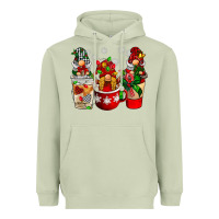 Matcha Christmas coffee gnome Heavyweight Hoodie - BarkalooDesign
