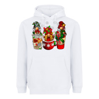 White Christmas coffee gnome Heavyweight Hoodie - BarkalooDesign
