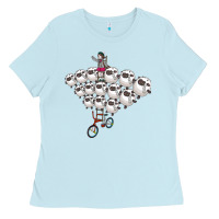 Baby Blue Organized Wooloo  Female Trainer Ladies Tee - trangStudio