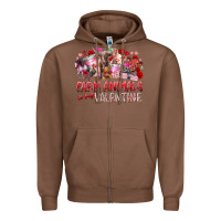 Chestnut farm animals is my valentine Zipper Hoodie - RacoonDesign