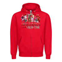 Red farm animals is my valentine Zipper Hoodie - RacoonDesign