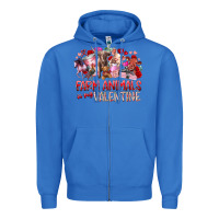 True Royal farm animals is my valentine Zipper Hoodie - RacoonDesign