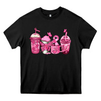 Black breast cancer coffee Heavy Core Tee - Jasminsmagicworld