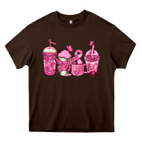 Chocolate Brown breast cancer coffee Heavy Core Tee - Jasminsmagicworld