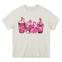Cream breast cancer coffee Heavy Core Tee - Jasminsmagicworld