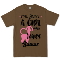 Cacao Just A Girl Who Loves Llamas I Love Llamas Premium Tee - Bettercallsaul