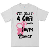 Dove Grey Just A Girl Who Loves Llamas I Love Llamas Premium Tee - Bettercallsaul