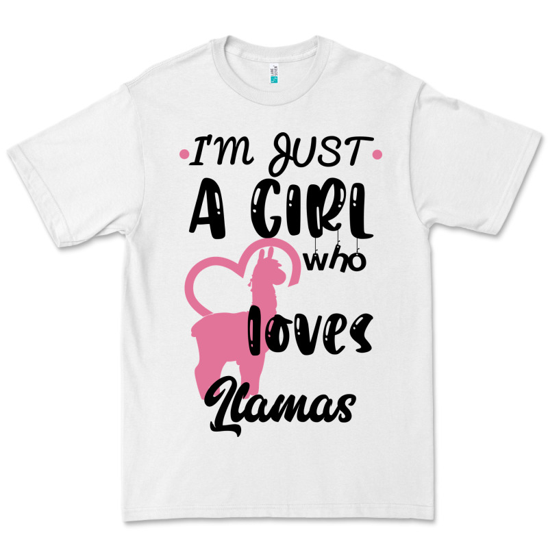 Just A Girl Who Loves Llamas I Love Llamas Premium Tee by Bettercallsaul | Teevron