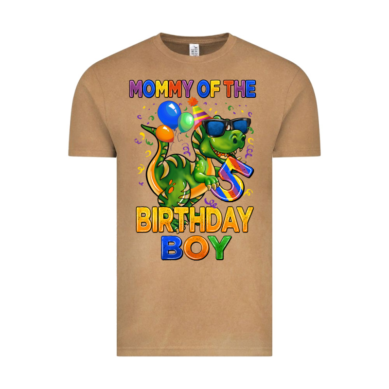 Mommy Of The 5 Th Birthday Boy T Rex Vintage Tee by CowGirlArtShop | Teevron