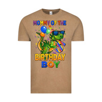 Vintage Coffee mommy of the 5 th birthday boy t rex Vintage Tee - CowGirlArtShop