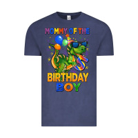 Vintage Denim mommy of the 5 th birthday boy t rex Vintage Tee - CowGirlArtShop
