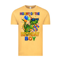 Vintage Mustard mommy of the 5 th birthday boy t rex Vintage Tee - CowGirlArtShop