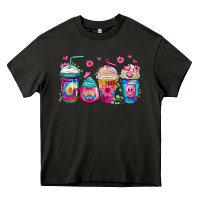 Tie Dye Hippie Coffee Cups Heavy Core Tee | Teevron