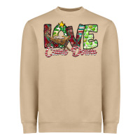 Mushroom Love Came Down Heavyweight Sweatshirt - CowhideDigitalArt