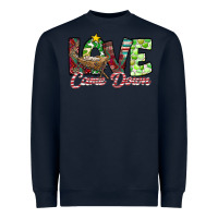 Navy Love Came Down Heavyweight Sweatshirt - CowhideDigitalArt