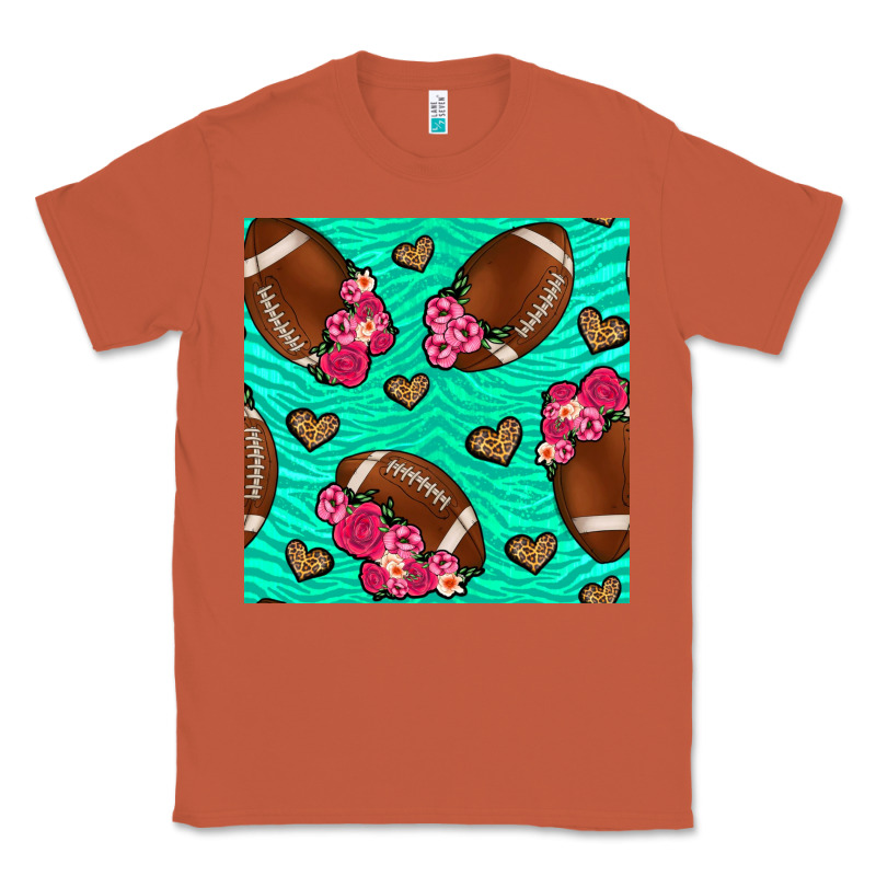 American Football Roses And Hearts Classic Tee by NancyCooperArtShop | Teevron