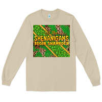 Mushroom Let the shenanigans begin shamrock tumbler Long Sleeve Tee - HowdyJamesFarm