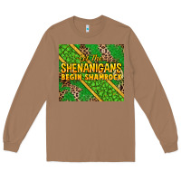 Toasted Coconut Let the shenanigans begin shamrock tumbler Long Sleeve Tee - HowdyJamesFarm