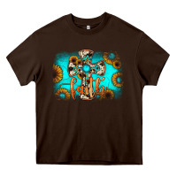 Chocolate Brown faith cross Heavy Core Tee - JahusDesignShop