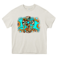 Cream faith cross Heavy Core Tee - JahusDesignShop
